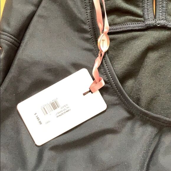 Ted Baker London black halter swimsuit, NWT size 8 - Picture 6 of 6